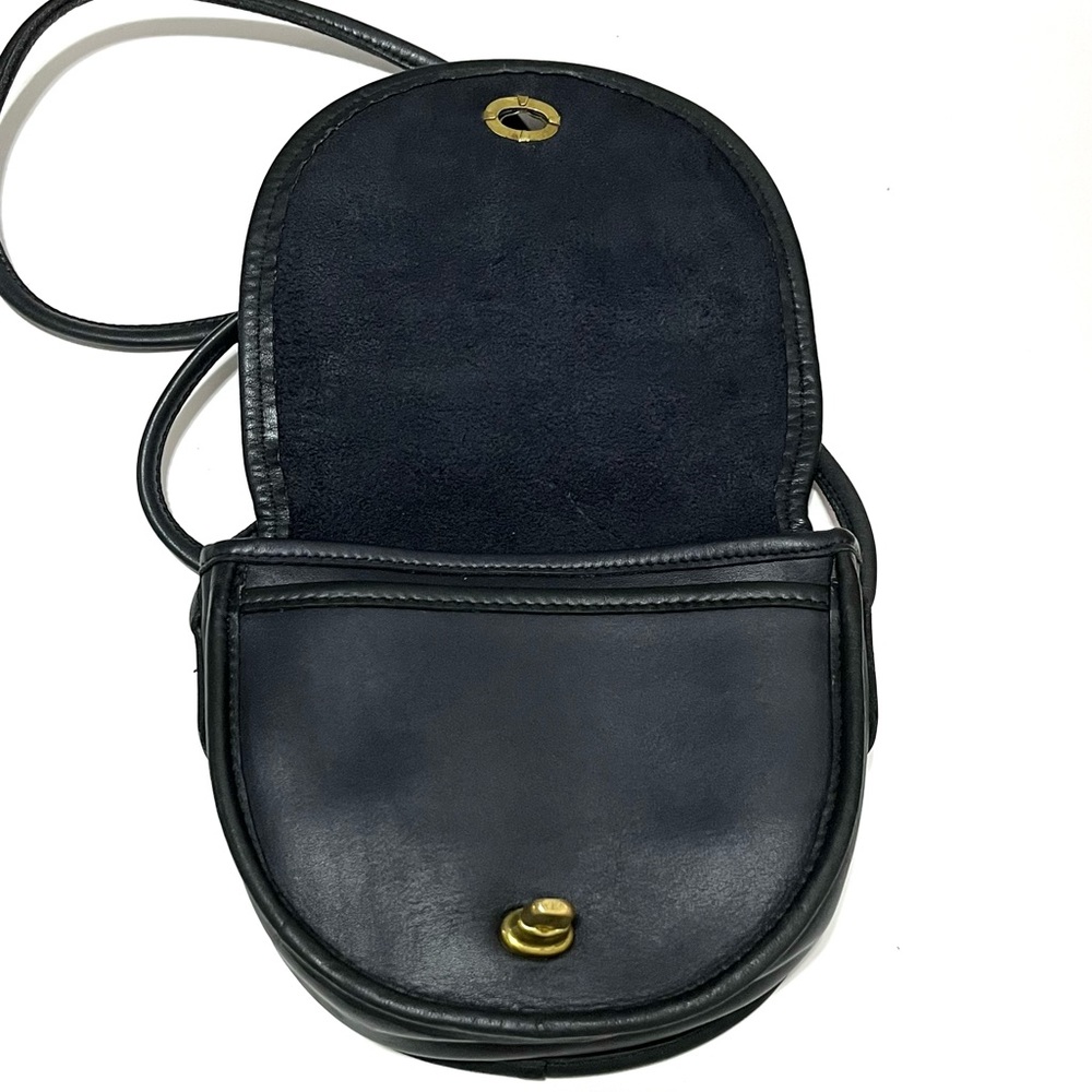 COACH 9825 Vintage Blue-Black Mini Bag Crossbody - 1980’s EUC - Picture 2 of 15
